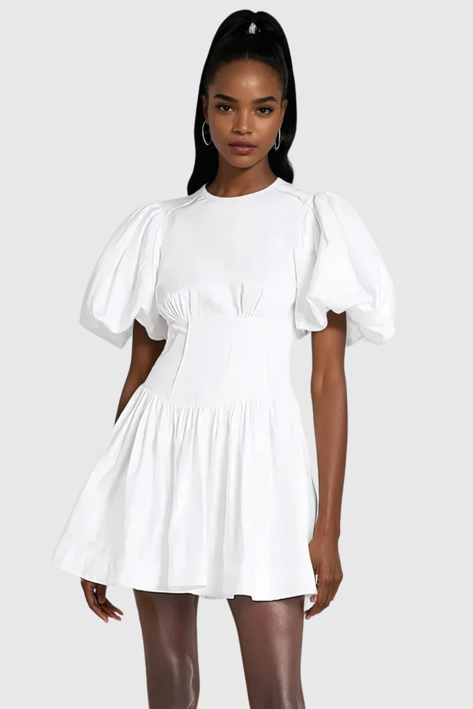 Shop  beautiful dress - Perfect for special occasions | Boyka Balloon Sleeve Ruch Mini Dress