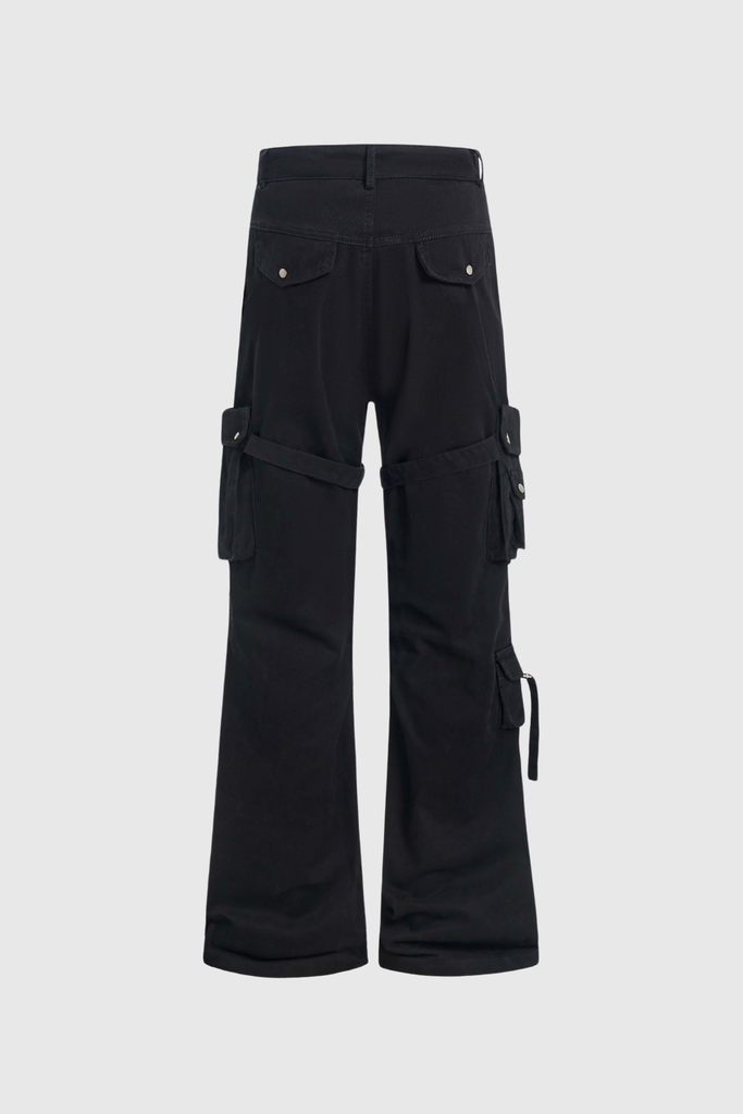 Braeden Pocket Cargo Jeans In Black - Stylish black dress for special occasions | Buy Online