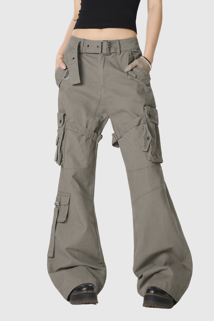 Braeden Pocket Cargo Jeans In Grey - Stylish beautiful dress for special occasions | Buy Online