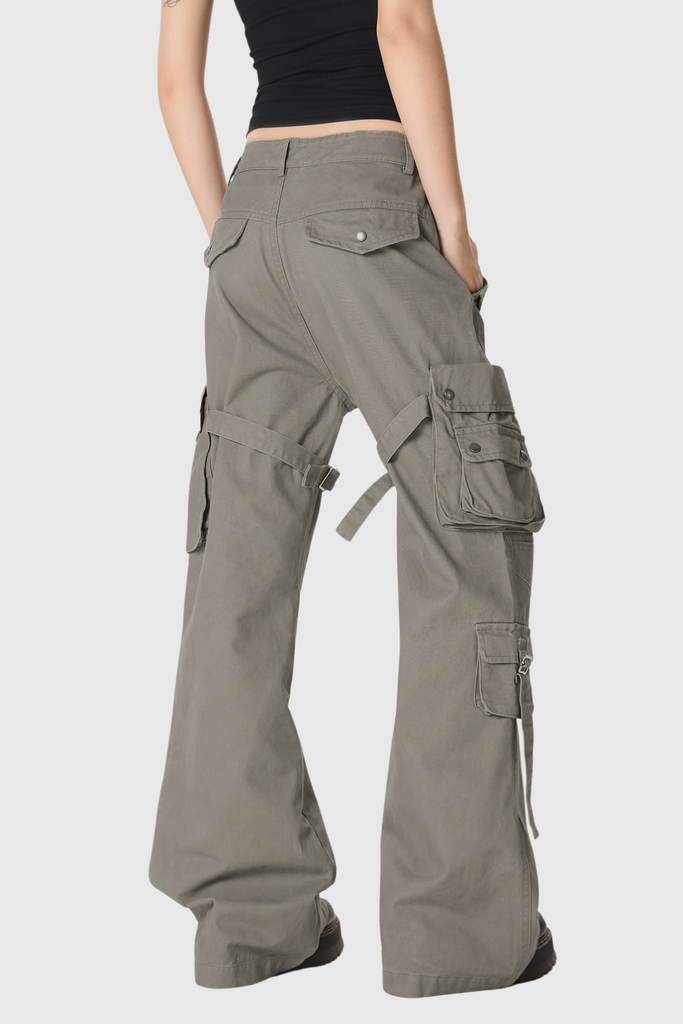 Braeden Pocket Cargo Jeans In Grey - Stylish beautiful dress for special occasions | Buy Online
