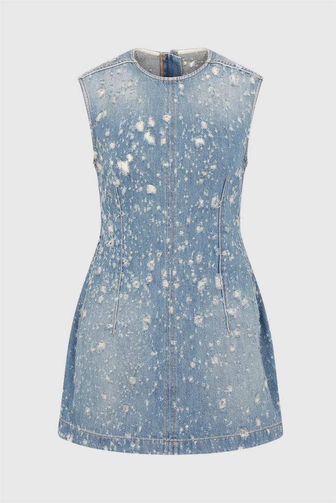 Braela Denim Sleeveless Mini Dress - Stylish beautiful dress for special occasions | Buy Online
