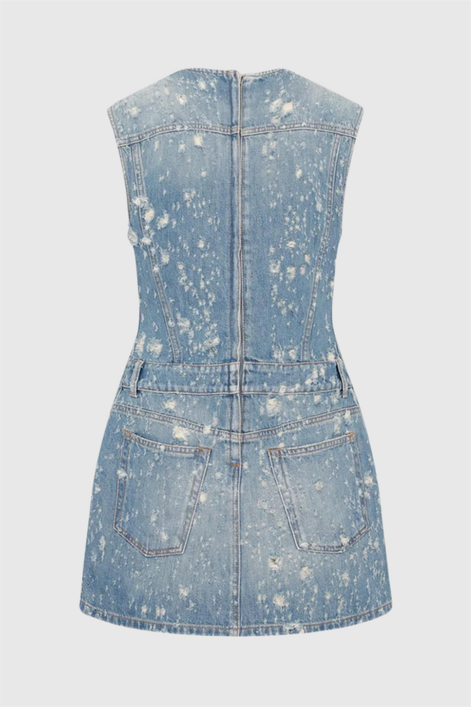 Shop  beautiful dress - Perfect for special occasions | Braela Denim Sleeveless Mini Dress