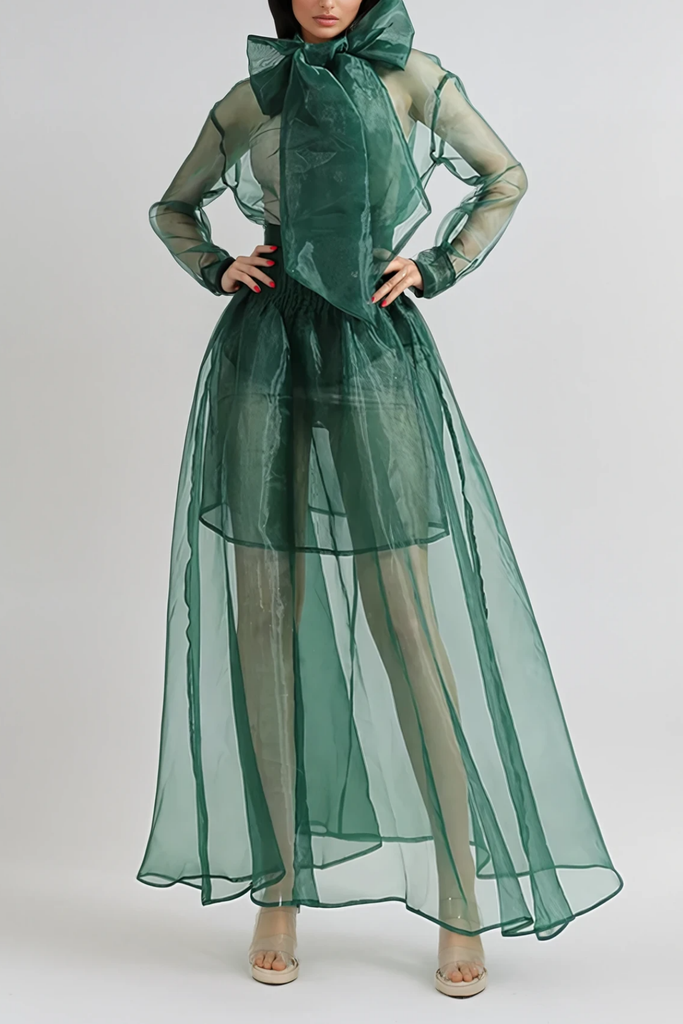 Braelyn Lace Up Ruch Skirt Set - Stylish beautiful dress for special occasions | Buy Online