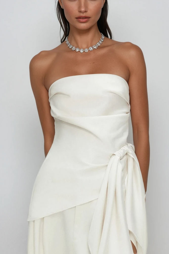 Stylish beautiful dress | Braith Satin Lace Up Pants Set - Ideal for special occasions