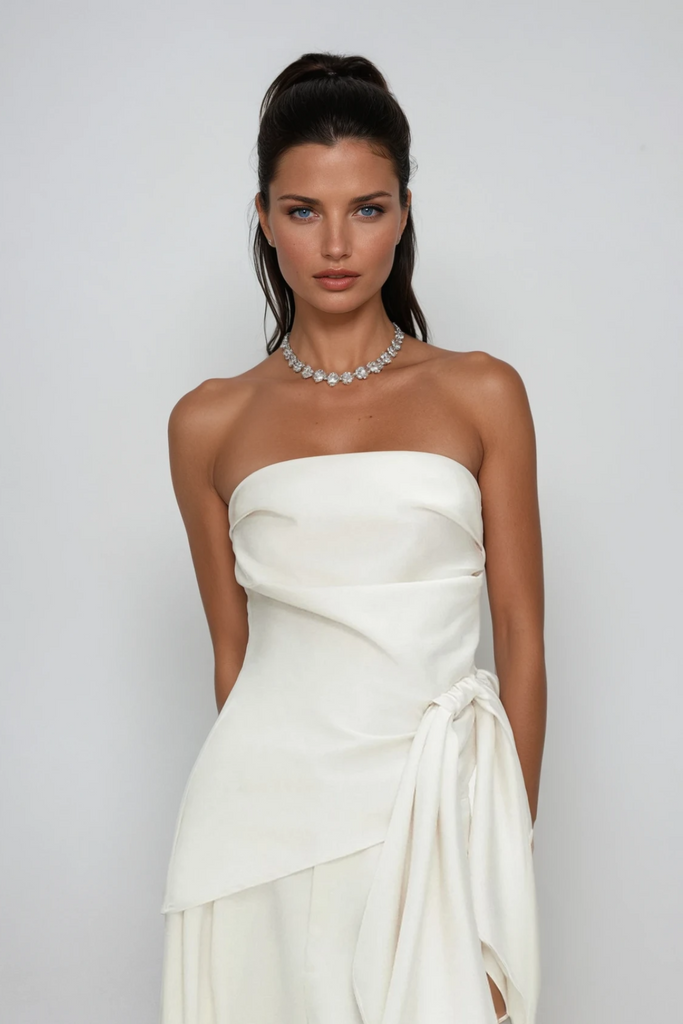 Braith Satin Lace Up Pants Set - Stylish beautiful dress for special occasions | Buy Online