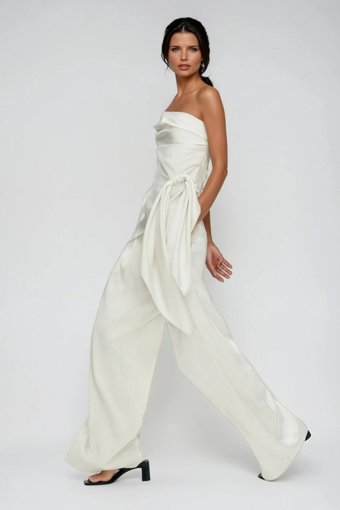 Shop  beautiful dress - Perfect for special occasions | Braith Satin Lace Up Pants Set