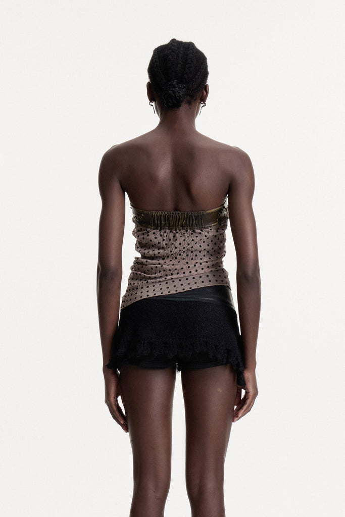 Stylish beautiful dress | Brande Buckle Dot Flower Top - Ideal for special occasions