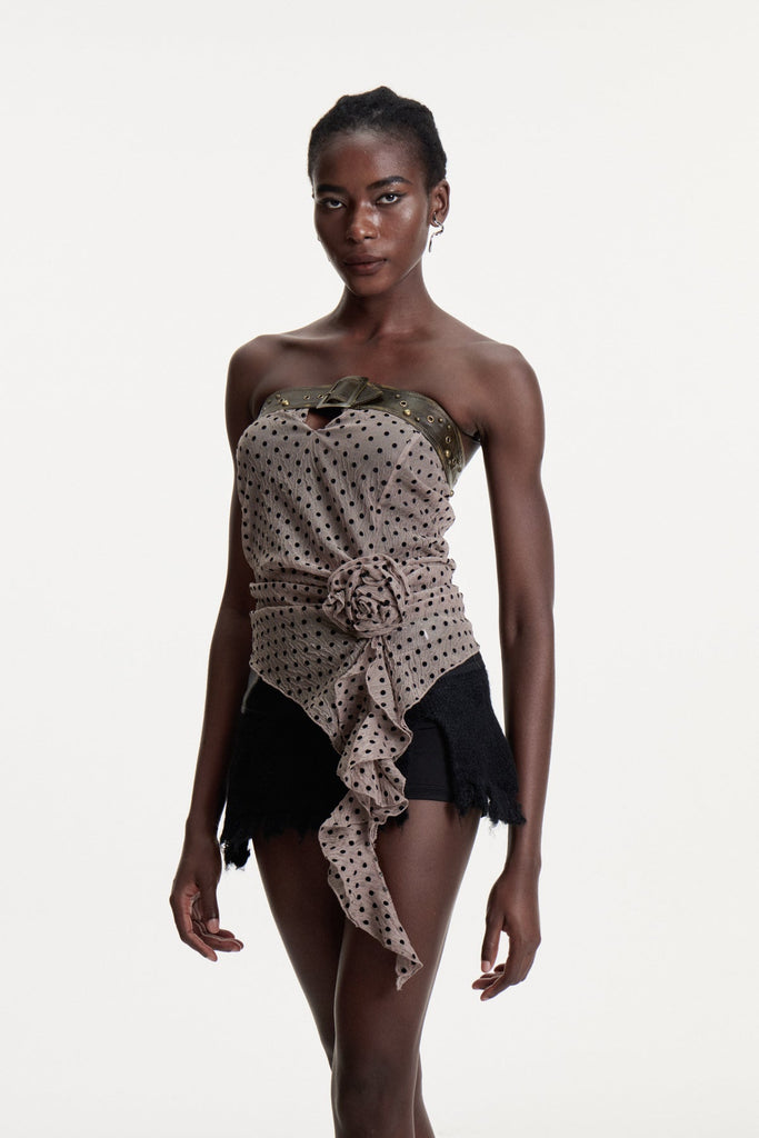 Shop  beautiful dress - Perfect for special occasions | Brande Buckle Dot Flower Top