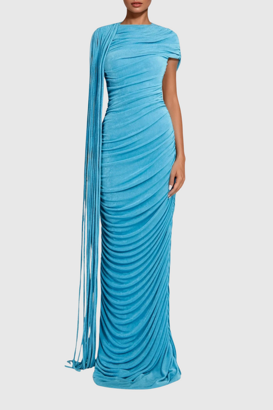 Brandt Ruch Fringe Maxi Dress