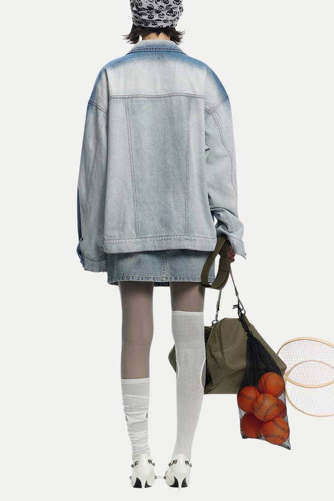 Stylish beautiful dress | Brogan Gradient Denim Jacket - Ideal for special occasions