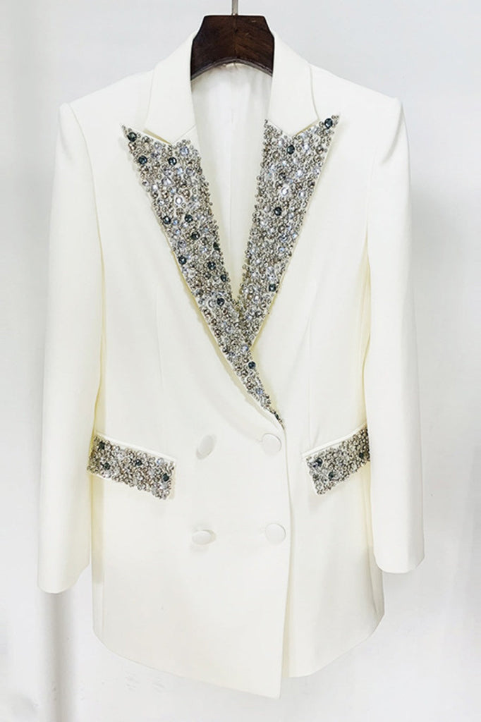 Brooklyn Diamante Embellished Blazer Dress - Stylish beautiful dress for special occasions | Buy Online