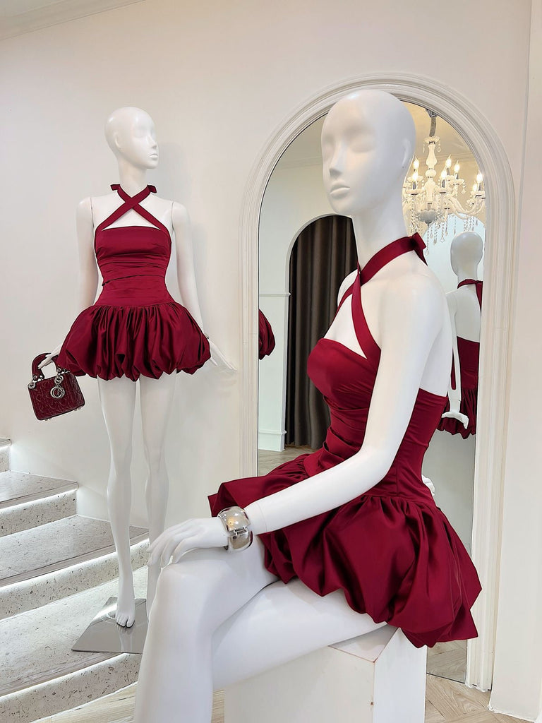 Shop  beautiful dress - Perfect for special occasions | Rosetta Halter Bubble Mini Dress