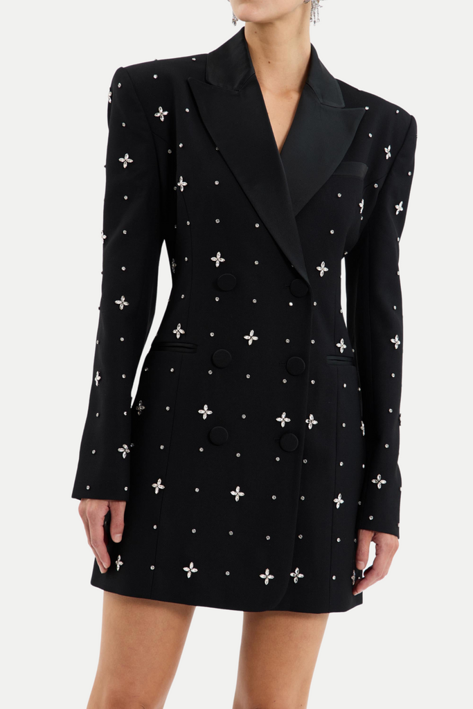 Cachi Diamante Embellished Blazer Mini Dress - Stylish beautiful dress for special occasions | Buy Online