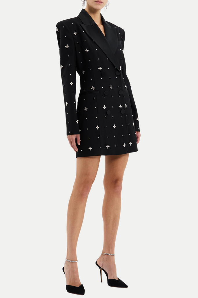 Stylish beautiful dress | Cachi Diamante Embellished Blazer Mini Dress - Ideal for special occasions