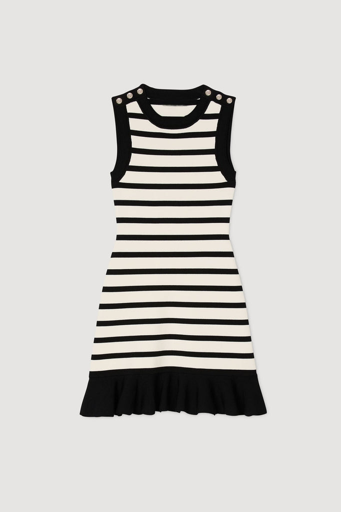 Cactus Striped Knit Sleeveless Mini Dress - Stylish beautiful dress for special occasions | Buy Online