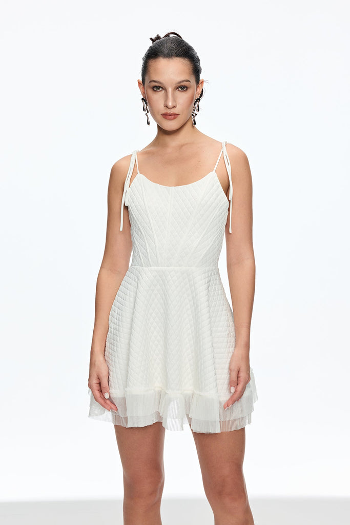 Shop  beautiful dress - Perfect for special occasions | Cadeyrn Ruch Fringe Lace Up Mini Dress