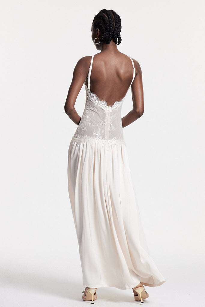 Shop  beautiful dress - Perfect for special occasions | Cadwalader Lace Floral Ruch Maxi Dress