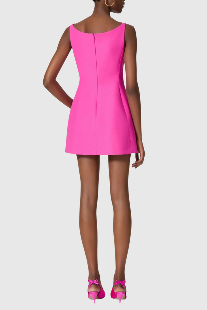 Zulekha Bow Sleeveless Mini Dress - Stylish beautiful dress for special occasions | Buy Online