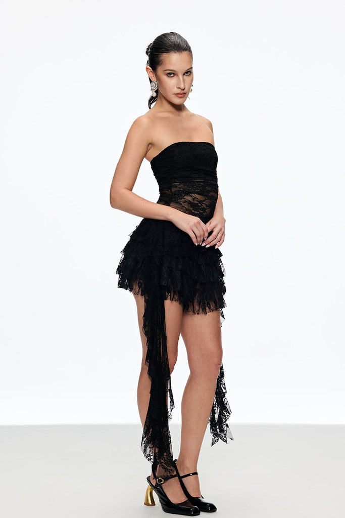 Stylish beautiful dress | Caelan Lace Ruffle Skirt Set - Ideal for special occasions