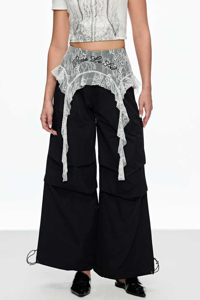 Stylish beautiful dress | Caelina Lace Wide Leg Pants - Ideal for special occasions