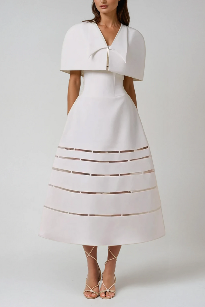 Caesar Shawl Cutout Maxi Dress - Stylish beautiful dress for special occasions | Buy Online