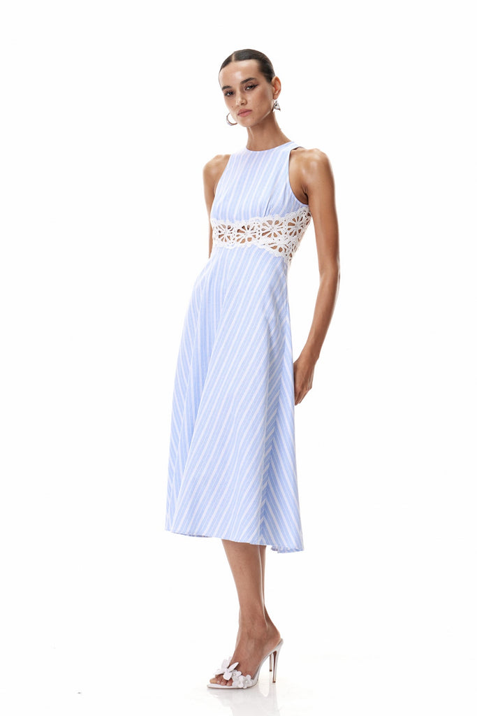 Shop  beautiful dress - Perfect for special occasions | Caeso Sleeveless Stripe Cutout Maxi Dress
