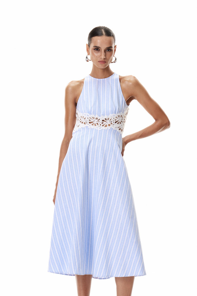 Shop  beautiful dress - Perfect for special occasions | Caeso Sleeveless Stripe Cutout Maxi Dress