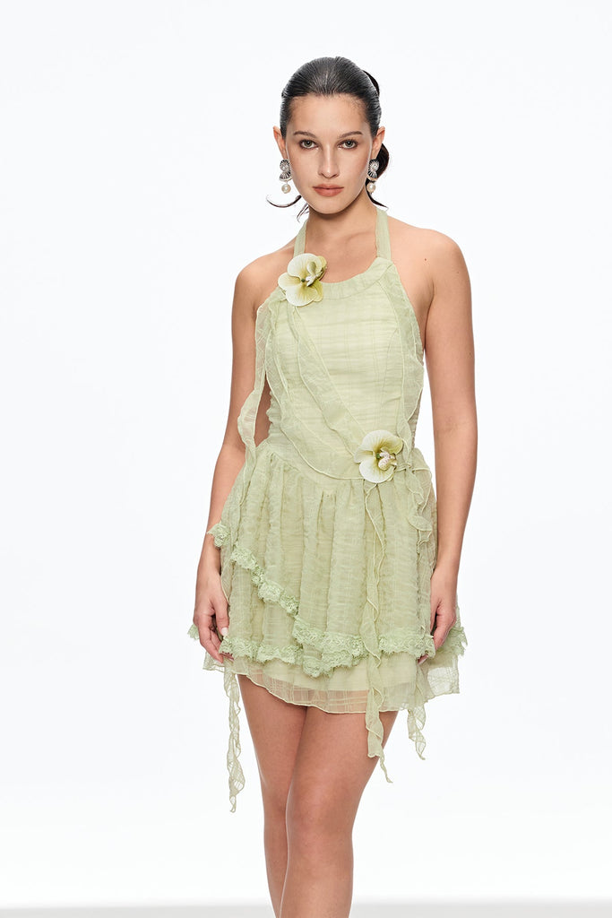 Stylish beautiful dress | Caetano Flower Fringe Mini Dress - Ideal for special occasions