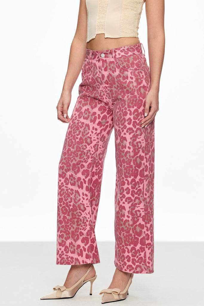 Cahal Leopard Jeans - Stylish beautiful dress for special occasions | Buy Online