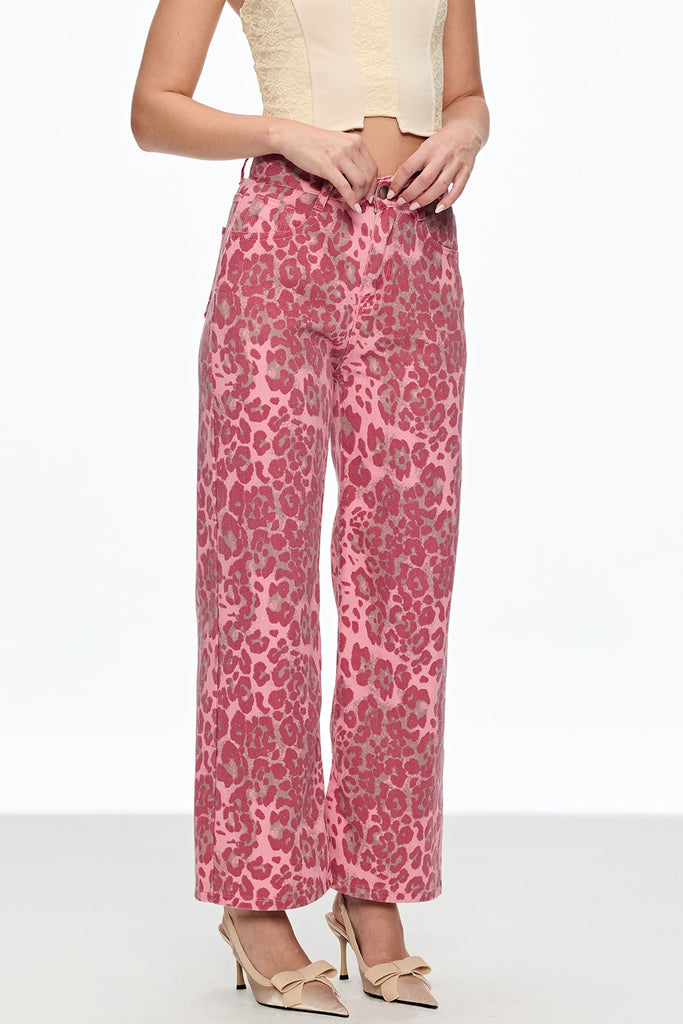 Stylish beautiful dress | Cahal Leopard Jeans - Ideal for special occasions