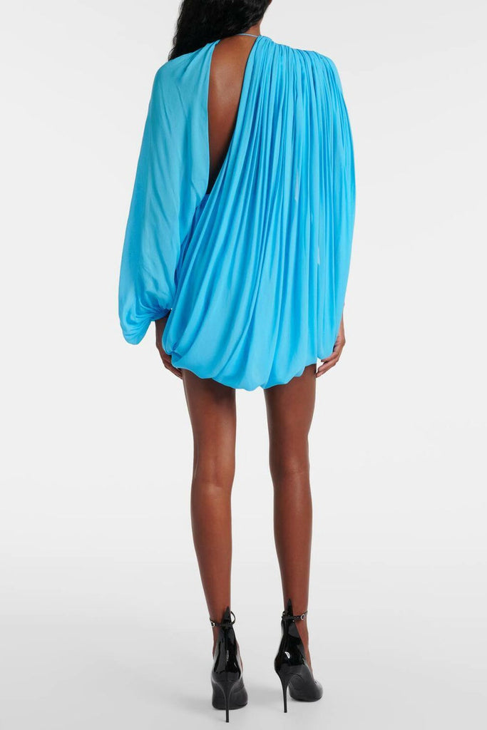 Shop  beautiful dress - Perfect for special occasions | Cahya Asymmetric Draped Mesh Mini Dress