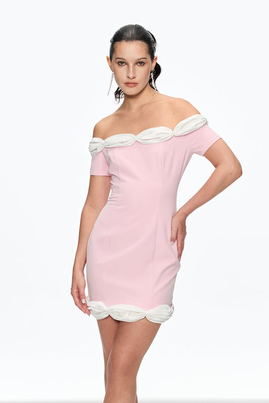 Cahya Off Shoulder Mini Dress