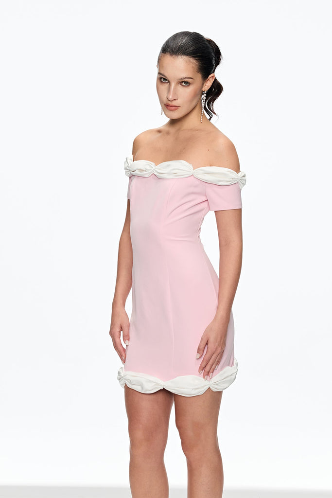 Cahya Off Shoulder Mini Dress - Stylish beautiful dress for special occasions | Buy Online
