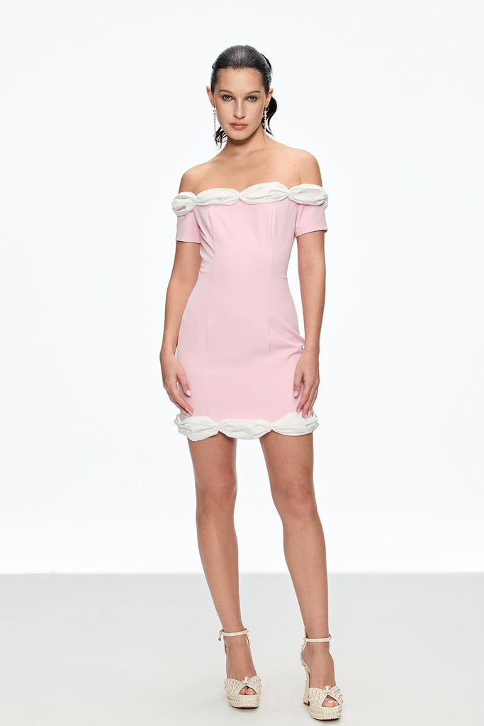 Cahya Off Shoulder Mini Dress - Stylish beautiful dress for special occasions | Buy Online