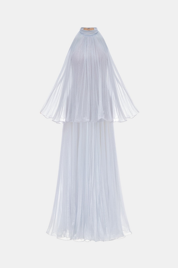 Stylish purple dress | georgia Sleeveless Pleated Maxi Dress - Purple - Ideal for special occasions