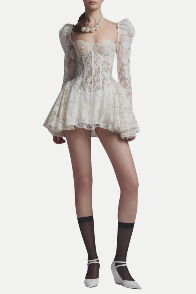 Stylish beautiful dress | Caitlyn Lace Corset Mini Dress - Ideal for special occasions