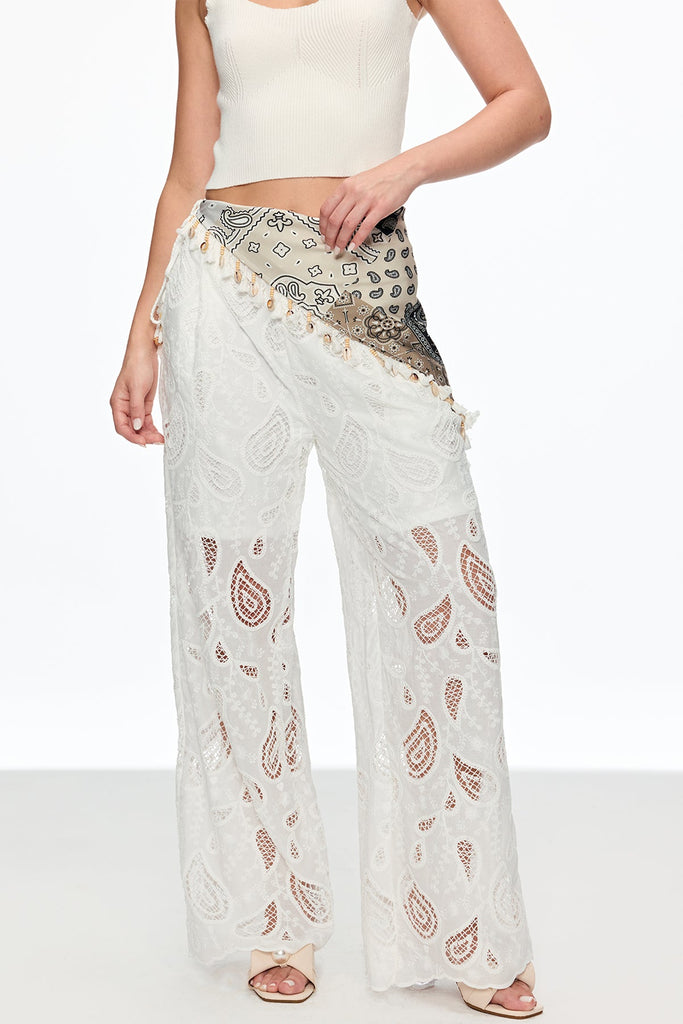 Shop  red dress - Perfect for special occasions | Calanthe Cutout Embroidered Pants