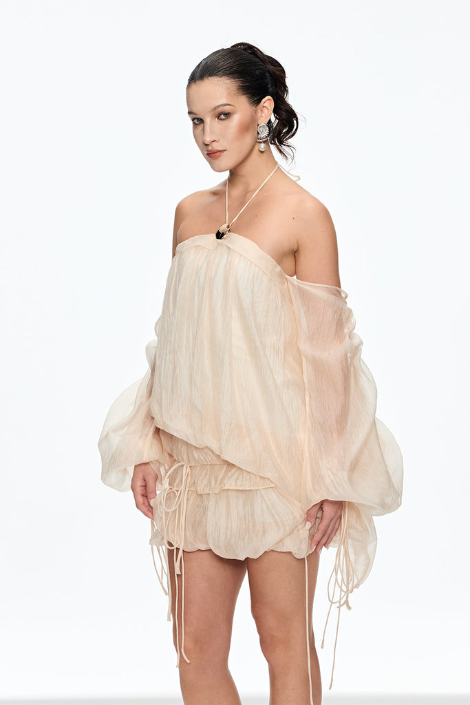 Calanthia Ruch Off Shoulder Lace Up Mini Dress - Stylish beautiful dress for special occasions | Buy Online