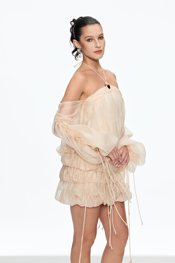 Shop  beautiful dress - Perfect for special occasions | Calanthia Ruch Off Shoulder Lace Up Mini Dress