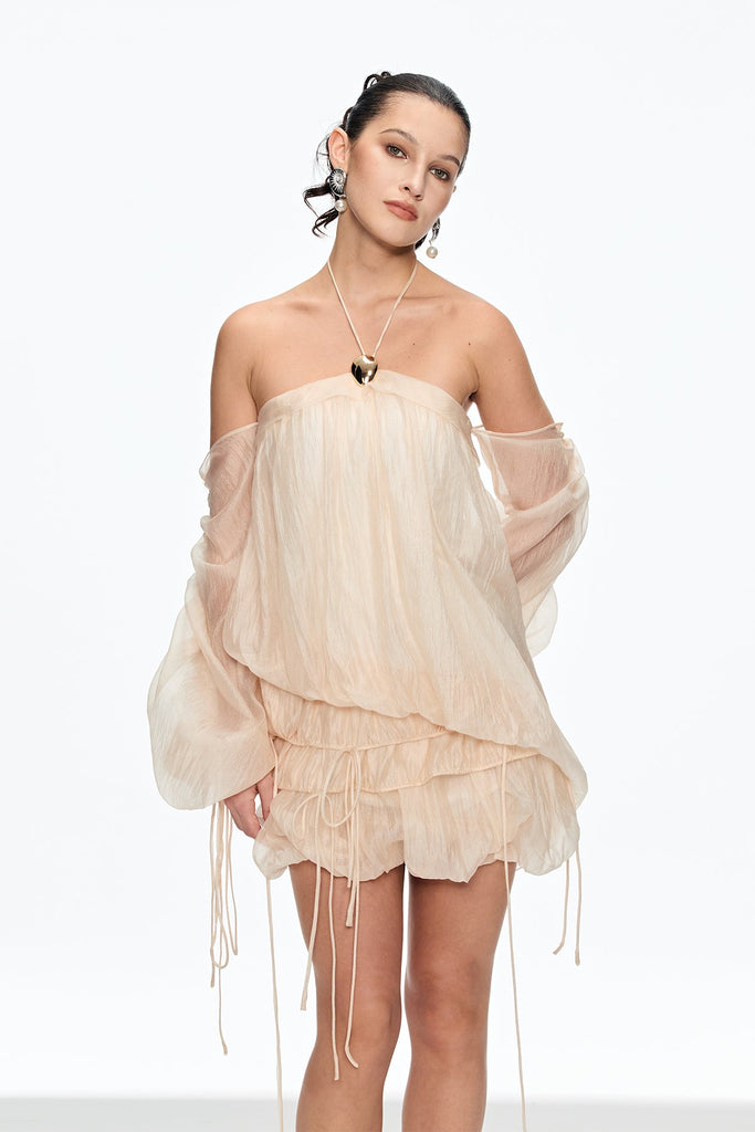 Calanthia Ruch Off Shoulder Lace Up Mini Dress - Stylish beautiful dress for special occasions | Buy Online