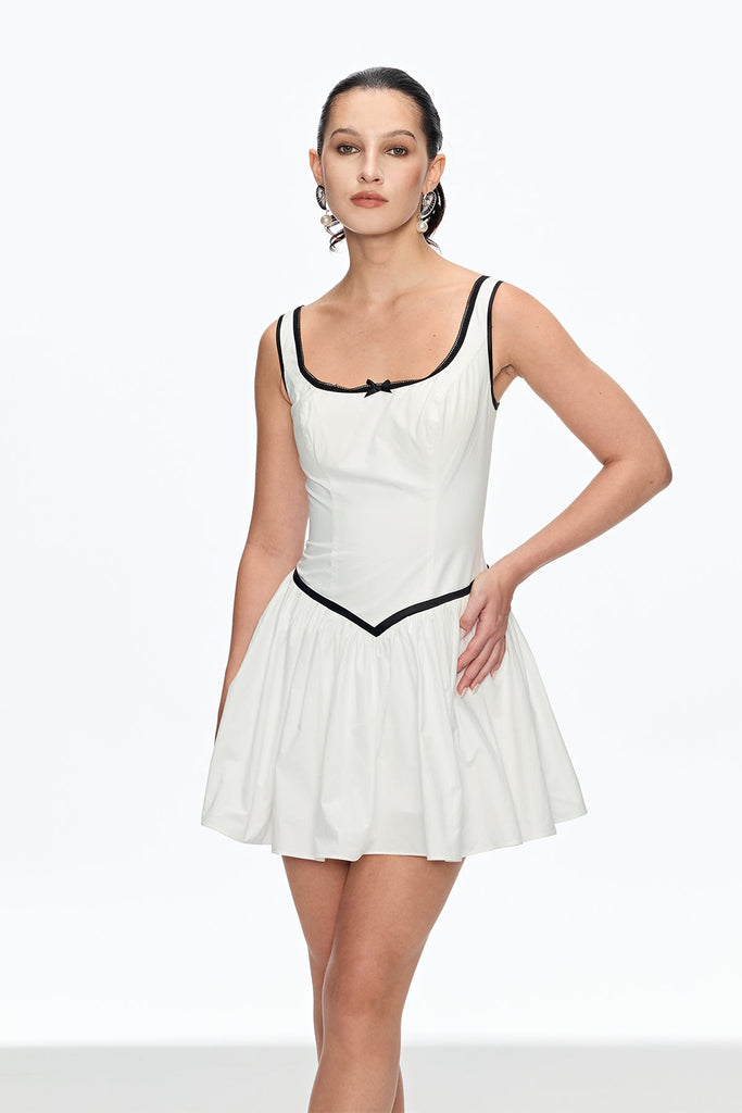 Stylish beautiful dress | Cale Sleeveless Ruch Mini Dress - Ideal for special occasions