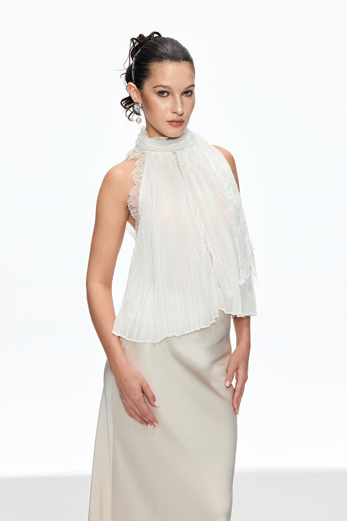 Calixta Pearl Sleeveless Skirt Set - Stylish beautiful dress for special occasions | Buy Online