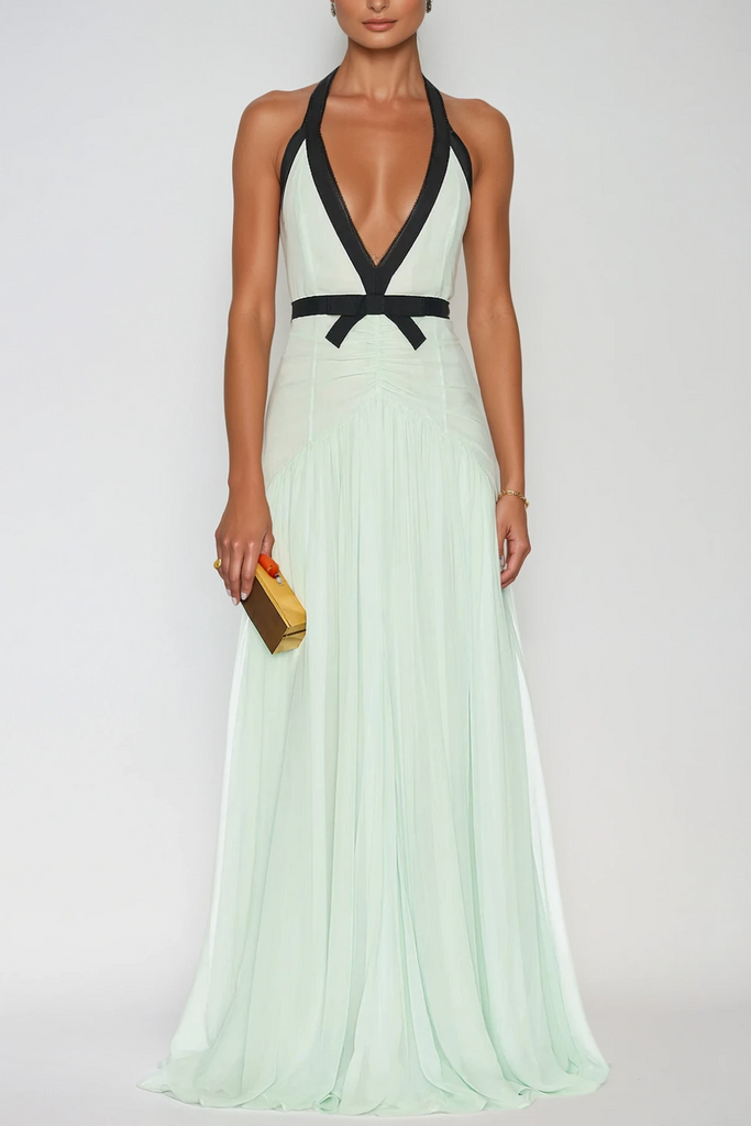 Stylish beautiful dress | Calixte Plunge Mesh Maxi Dress - Ideal for special occasions