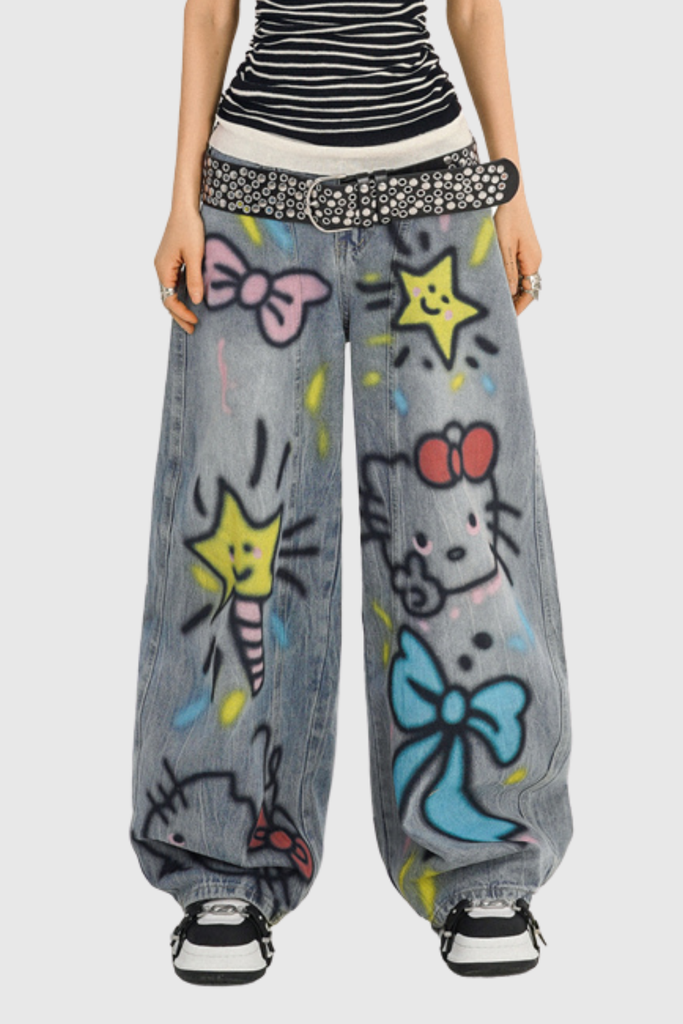 Stylish beautiful dress | Callen Graffiti Jeans - Ideal for special occasions