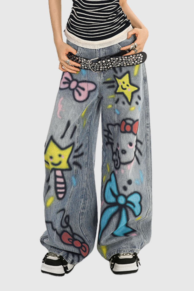 Stylish beautiful dress | Callen Graffiti Jeans - Ideal for special occasions