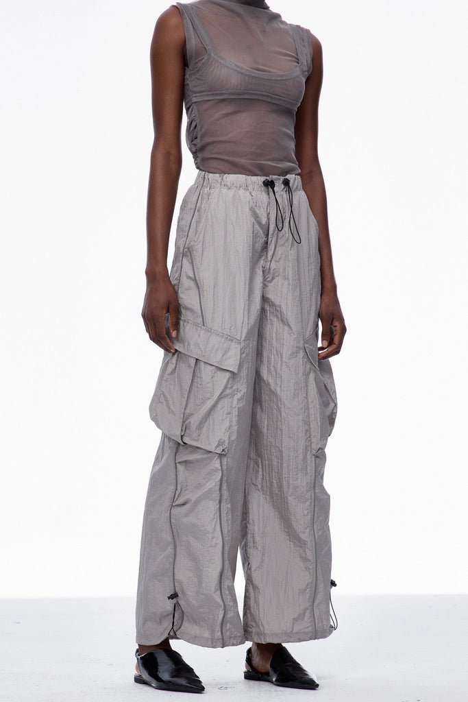 Stylish beautiful dress | Calogero Ruch Drawstring Pants In Grey - Ideal for special occasions