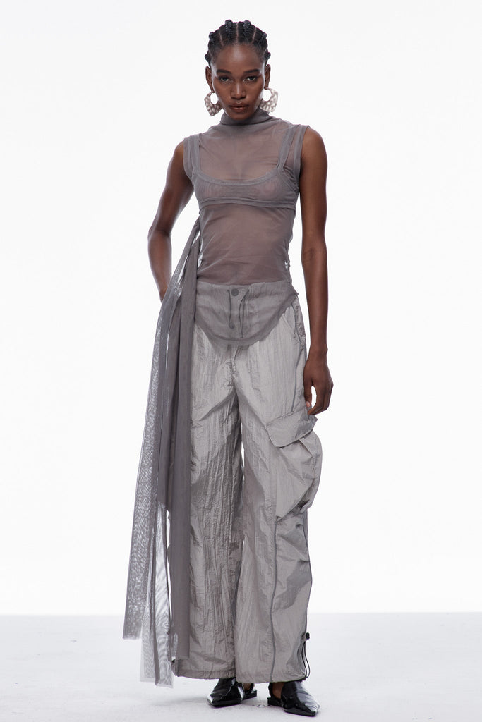 Shop  beautiful dress - Perfect for special occasions | Calogero Ruch Drawstring Pants In Grey
