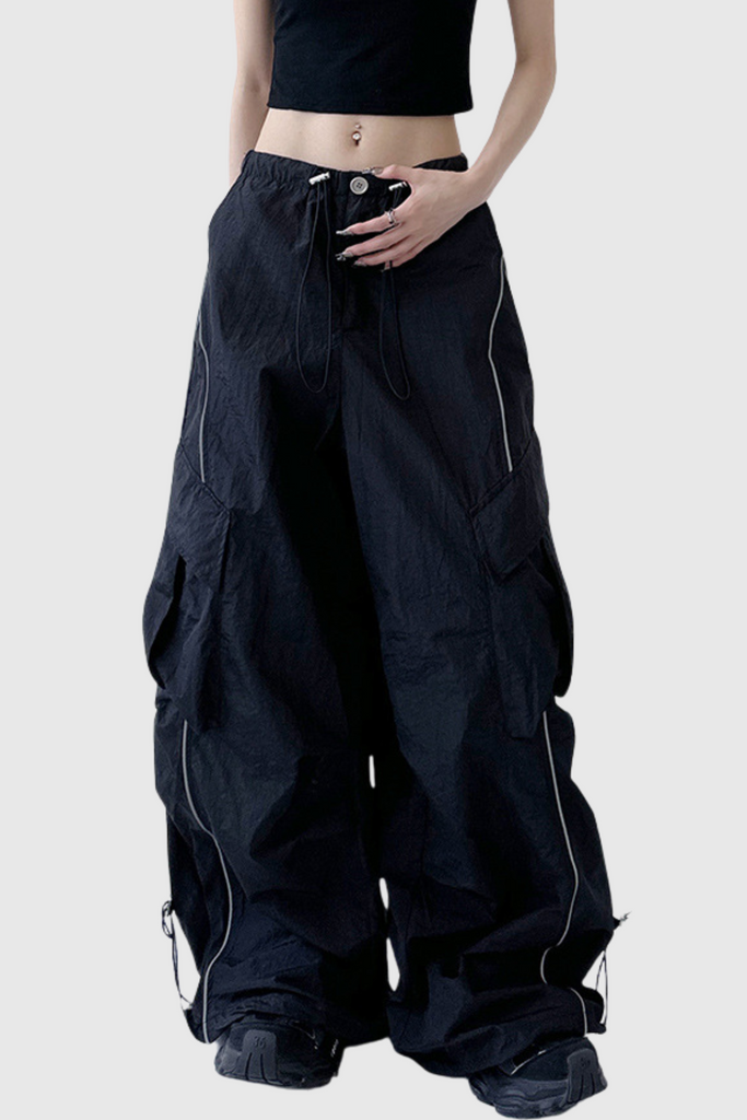 Shop  black dress - Perfect for special occasions | Calogero Ruch Drawstring Pants In Black