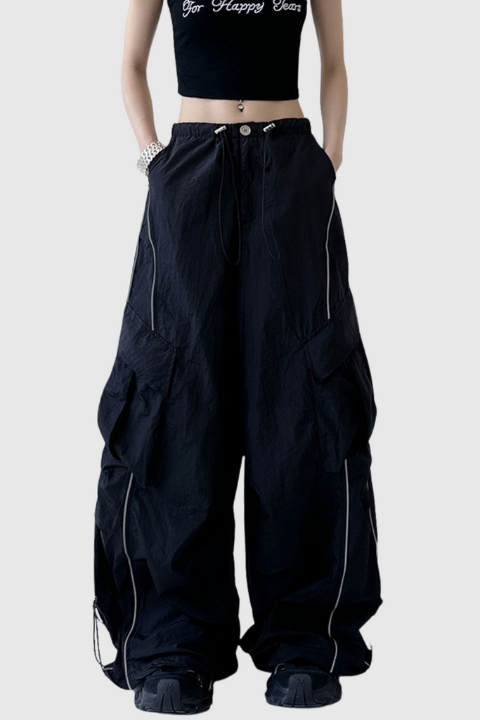 Shop  black dress - Perfect for special occasions | Calogero Ruch Drawstring Pants In Black