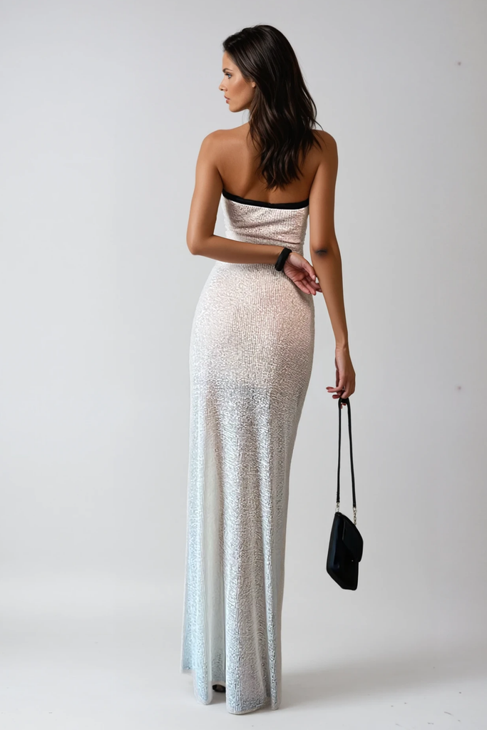 Shop  beautiful dress - Perfect for special occasions | Calogerus Halter Neck Knit Maxi Dress